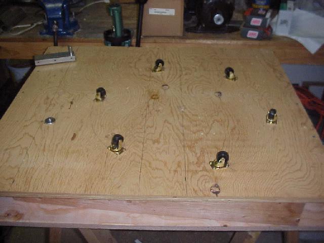 top view of table